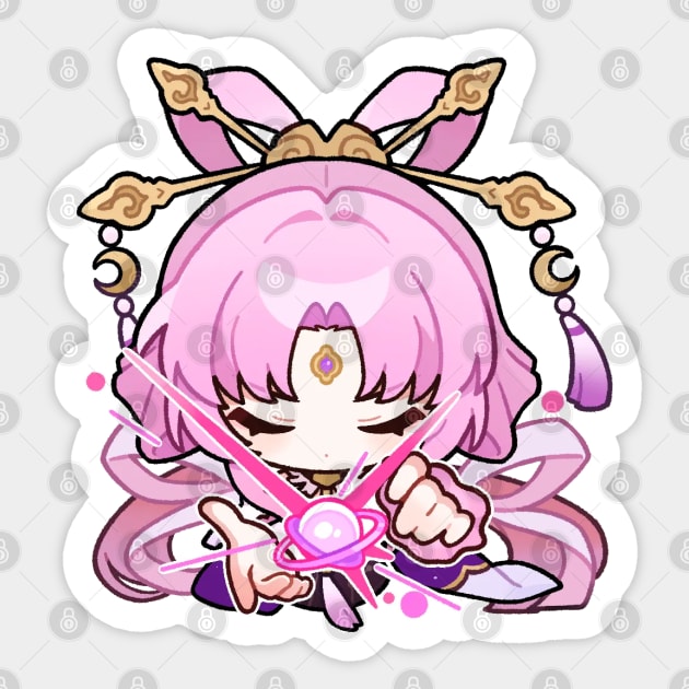 Honkai Star Rail Chibi Fu Xuan Sticker by HoyoStan